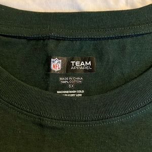 NFL team apparel size 6X forest, green and white T-shirt